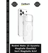 Redmi Note 15 Uyumlu MagSafe Özellikli Sert MagSafe Kılıf Cep Telefonu Mobil Koruma Telefon Aksesuar