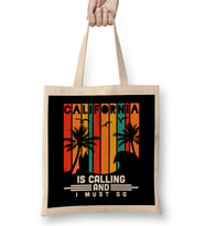 Awesome California Is Calling And I Must Go Bez Çanta Uzun Saplı