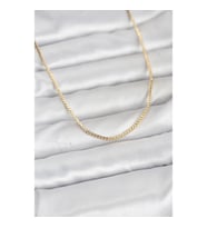 Mey İthalat® CM 14K Gold Renk Kare Zincirli Model 60 cm Kadın Kolye
