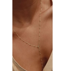 Y Top Zincir Kolye 925 Ayar (Gold)