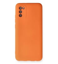 Durukar® Samsung Galaxy A03S Kılıf Nano içi Kadife Silikon - Turuncu