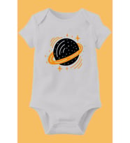 Unisex Bebek Organik Baskılı Pamuklu Body