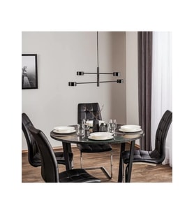 Belluno Spot Led 4 Başlıklı Avize RA-AVZ- 3482-67-15 (Siyah)