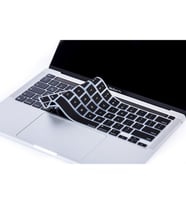 MacBook Pro Klavye Koruyucu 13inc A2251 2289 A2338 16inc A2141 Amerika İngilizce (Siyah)