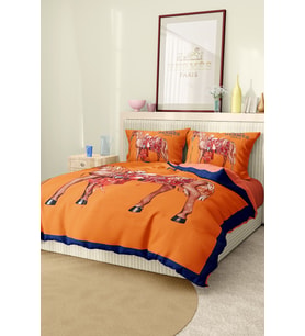 Marcalanya Çift Kişilik Nevresim Takımı Pamuklu Saten Kumaş 6 Parça 3D Dijital Baskı Duvet Cover Set Model.