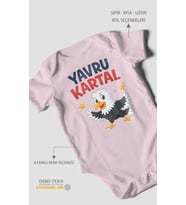 Yavru Kartal Kısa Kollu Bebek Body %100 Pamuk