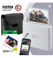 Instax Wide Link Beyaz Akıllı Yazıcı ve Çantalı Hediye Seti 4
