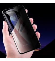 Oppo A31 Ekran Koruyucu Gizli Privacy Full Kavisli Hayalet Cam (Siyah)
