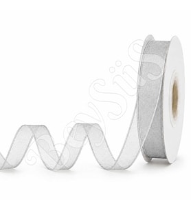 Organze Kurdele 10 mm Gümüş