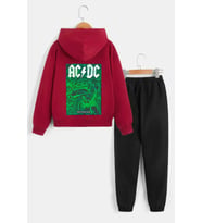 Çocuk Acdc Eşofman Takımı (Siyah)