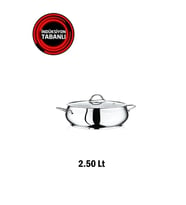 Safinox Bella Çelik 18x10 cm 2.50 Lt Basık İndiksiyon Çelik Tencere