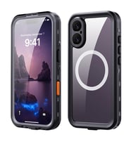 iPhone 17 Kılıf 1-1 Su Geçirmez Kılıf (Siyah)