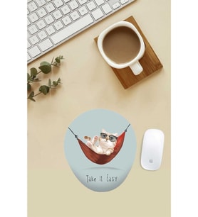 Take It Easy Yazılı Bilek Destekli Mouse Pad