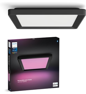 Philips Hue Tento Siyah Sıva Üstü Rgb Akıllı Led Panel Tavan Armatürü 30X30Cm 1340 Lumen (Çok Renkli)