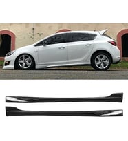 Opel Astra J HB Opc Yan Marşpiyel Seti Plastik 2 Adet Mat Siyah 2009-2015 karlık+ek+bodykit