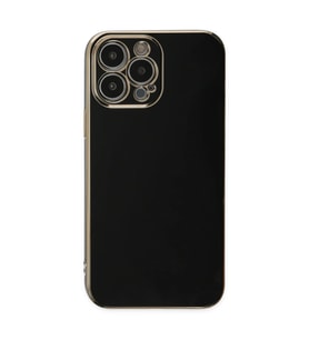 iPhone 15 Pro Max Kılıf Volet Silikon - Siyah
