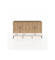 Arges Konsol 6 Raflı 3 Çekmeceli 4 Kapaklı 176x30x99 Çam-Çam/Aytaşı