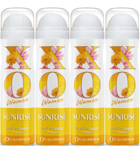 XO Deodorant 150ML Women-Kadın Sunrise (4 Lü Set)