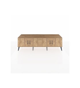 Hyperion TV Ünitesi 2 Raflı 4 Kapaklı 176x44x51 Çam-Çam