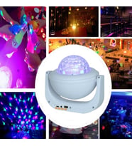 2024 Şarjlı Sihirli Disko Topu RGB Sese Duyarlı Müzik Çalar Karaoke Mikrofonlu Kumandalı Eğlence Topu