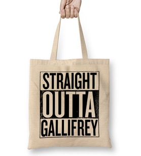 Straight Outta Gallifrey Doctor Who Bez Çanta Uzun Saplı