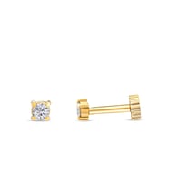 0.03 Karat Tektaş Pırlanta Piercing