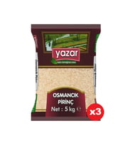 Yazar Osmancık Pirinç 5 KG x 3 Paket