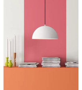 MYLİGHTS  40 CM METAL MODERN SPOR MUTFAK AVİZE  MASA ÜSTÜ SARKIT  (Kırmızı-Beyaz)