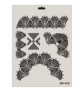 Rich Dantel Seri DN-918 Stencil 35x25 cm
