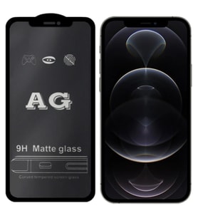 ALLY iPhone 12 -12 Pro 6.1inç Full Glue Matte Tempered Cam Ekran Koruyucu-(5775) - SSSSSS2133-955