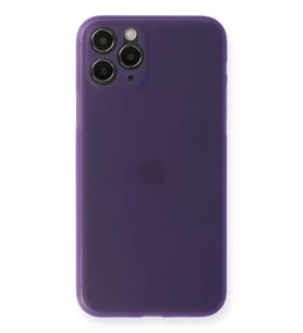 Mey İthalat® iPhone 11 Pro Max Kılıf PP Ultra İnce Kapak - Mor