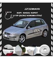 Fiat Bravo Oto Araç Kapı Koruma Fitili 5metre Parlak Beyaz Renk