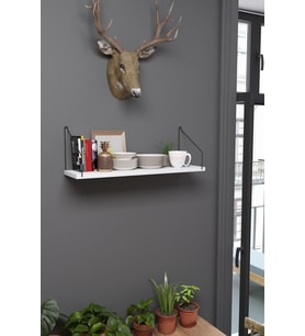 Duvar Rafı Kitaplık Mutfak Banyo Yaşam Alanı 20 X 70 Cm 1 Adet Beyaz