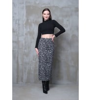Gri Leopar Desen Uzun Kalem Etek Toparlayıcı Korse Kemer Ince Görünüm Sağlar Korse Kemer Boy96cm (Siyah)