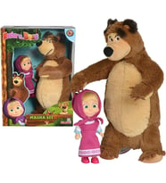 Maşa ile Koca Ayı - Masha and the Bear Masha Doll 12cm and Bear 25cm (Çok Renkli)