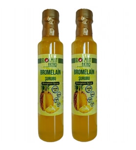 Bromelain Şurubu, Katkısız, 250ml 2 Adet, DVD Lokman Aktar