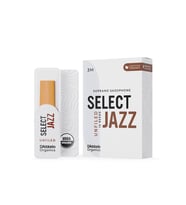 Rico ORRS10SSX3M Organic Select Jazz Unfiled Soprano Saksafon Kamışı No: 3 Medium (Profesyonel/Caz) - 10'lu Paket  Organik Üretim, Caz Kesim ve Üstün Ton