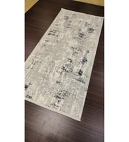 HALIMARKA HALIMARKA K-ZNTH ZN008A GRİ MAVİ MODERN HALI YOLLUK 97X200 CM