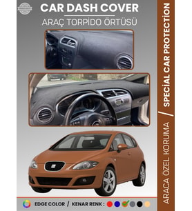 SEAT LEON (2005-2012) Torpido Örtüsü Ön Göğüs Halı Torpido Koruma Birebir Uyum Kaymaz UV Koruma