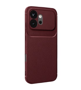 Huawei Honor 600 Auto Focus Karbon Kapak - Bordo