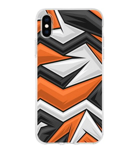 Apple iPhone XS Max Uyumlu Kapak  Grafiti Tasarımlı Şeffaf Silikon Kılıf