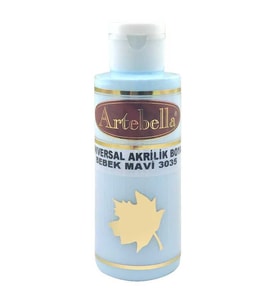 Bebek Mavi Akrilik Boya Artebella Bebek Mavi Akrilik Boya 3035 Bebek Mavi 130 ml (Karışık)