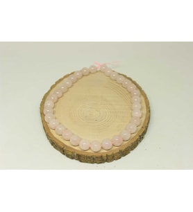 Pembe Kuvars Taşı YARIM Dizi 12mm (18cm uzunluğundadır)