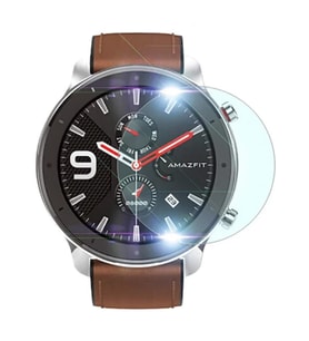 Amazfit GTR 47mm Tempered Cam Ekran Koruyucu-(5775) - GLST7293-5408 (Şeffaf)