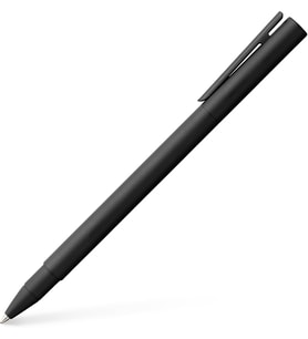 Faber-Castell 342304 - Tintenroller Neo Slim, Metall Schwarz, Schwarz Matt