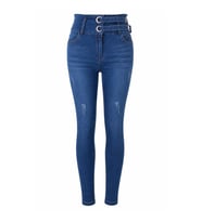 Trender 0567-1 Rana Mavi Kadın Jean Pantolon 26YP36000015