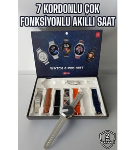 Akıllı Saat 7 Kordonlu Yeni Nesil Arama Cevaplayan Çok Fonksiyonlu