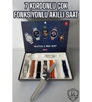 Akıllı Saat 7 Kordonlu Yeni Nesil Arama Cevaplayan Çok Fonksiyonlu