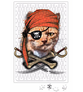 Gato Pirata Korsan Kedi Cat Puzzle 240 Parça Yapboz