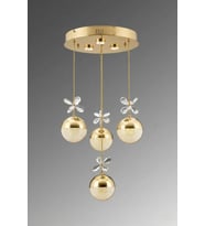 Merve 4'lü Led Sarkıt Avize 3143-W94-3Q-KX (Gold)